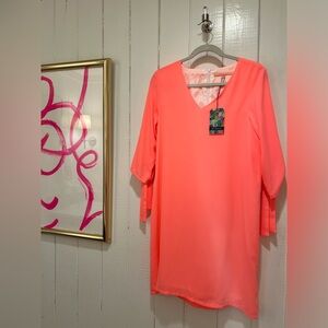 Vilagallo BRAND NEW coral dress Ladies Size 42 (10)